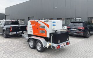 Mobil Strom mit einem 50 kVA Iveco Stromerzeuger