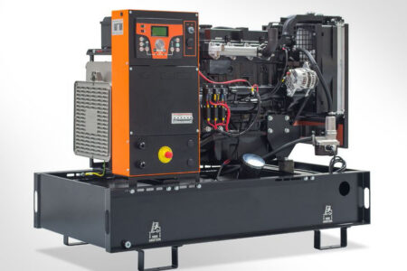offenes Mitsubishi Diesel-Strom-Aggregat WA MT30 G