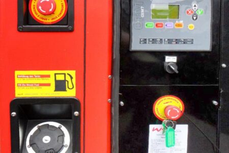 Steuerung Yanmar mobiles Aggregat auf Hänger