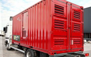 mobiles Container-Stromaggregat auf LKW Prische