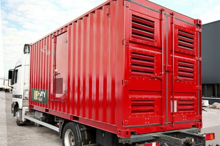 mobiles Container-Stromaggregat auf LKW Pritsche