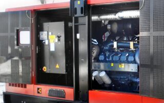 Netzersatzanlage im Container Motor Schallschutzklappen Schaltanlage