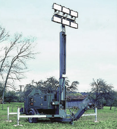 Flutlichtstromerzeuger für die Bundeswehr im Einsatz