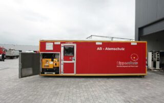 Stromerzeuger im Atemschutzcontainer