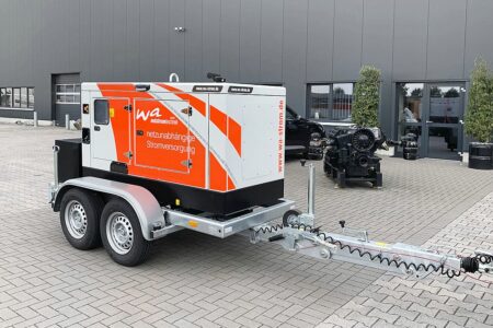 Mobil Strom mit einem 50 kVA Iveco Stromerzeuger mit ISO