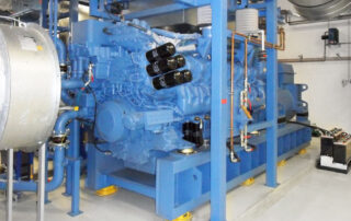 Notstromanlage im Gebäude auf Kufenrahmen