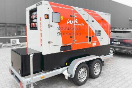 Mobiler Notstrom mit Iveco Motor mobil 160 kVA