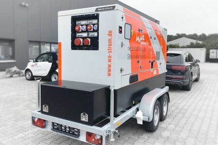 Stromversorgung mit Iveco Motor mobil 160 kVA