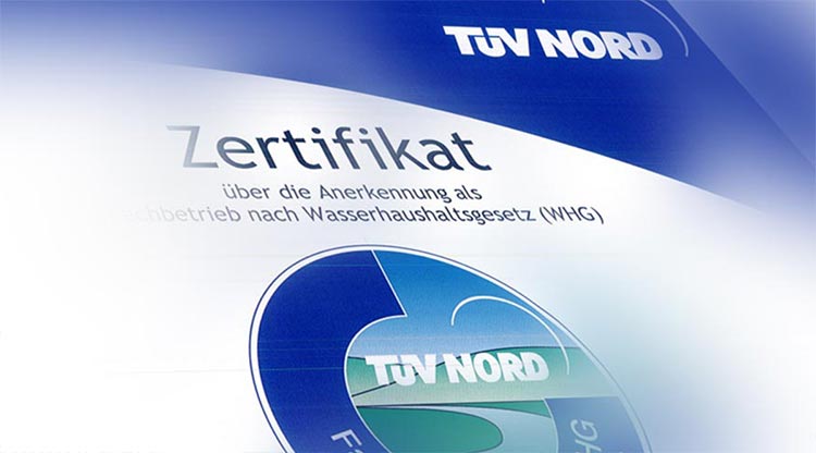 Teaser WHG Tüv Nord Zertifikat