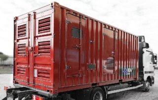 mobiles Container-Stromaggregat auf LKW Prische