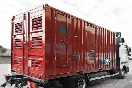 mobiles Container-Stromaggregat auf LKW Pritsche