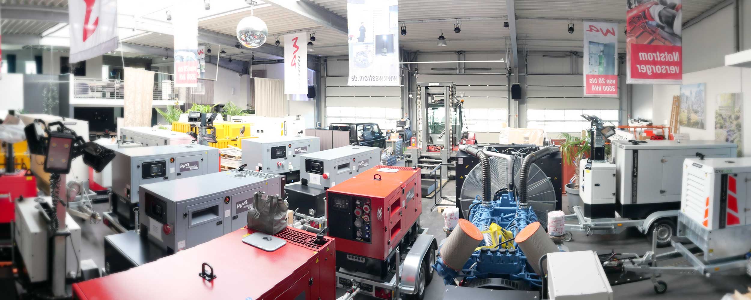 WA Notstromtechnik Lagerhalle und Ausstellung