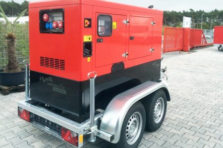 Yanmar mobiles Aggregat auf Hänger