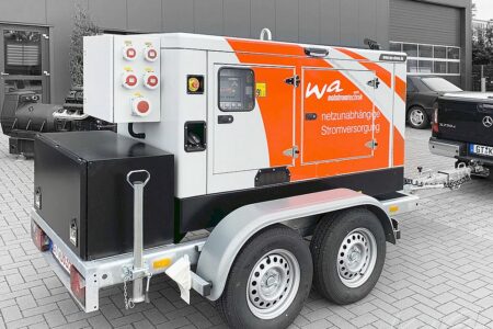 Mobiles Notstromanlage mit Yanmar Motor in Stage 3 A schallisoliert